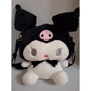 Kuromi Soft‎ Plush Stuffed Animal  Straps Backpack 11.5” Tall Hello Kitty